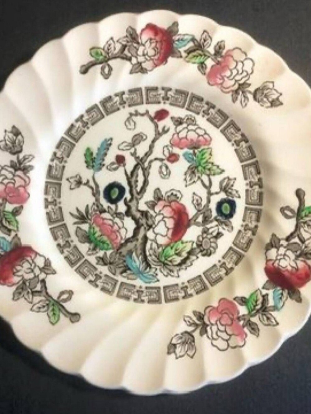 Vintage Staffordshire Myott "Indian Tree" Set Of 6
